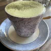 Matcha latte. Excellent   at Particle Cafe in Avondale Heights