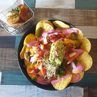 Nacho Nacho man $22, Potato chips $5.50 at Particle Cafe in Avondale Heights
