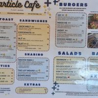 Menu at Particle Cafe in Avondale Heights