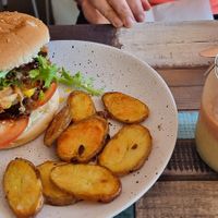 VIP burger at Particle Cafe in Avondale Heights