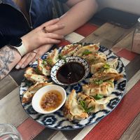 Dumplings  at Particle Cafe in Avondale Heights