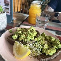 Avo toast  at Particle Cafe in Avondale Heights