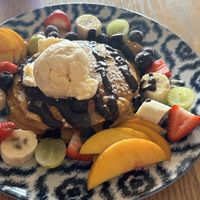 Happy days pancakes  at Particle Cafe in Avondale Heights