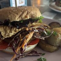 VIP burger  at Particle Cafe in Avondale Heights