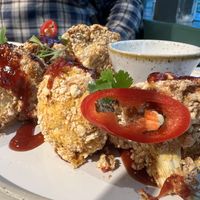 cauliflower wings  at Stem & Glory in Cambridge