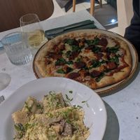 Pizza at Stem & Glory in Cambridge