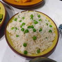 Rice for the tikka at Stem & Glory in Cambridge