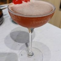 Cherry cocktail, can't remember the name but it was delicious at Stem & Glory in Cambridge