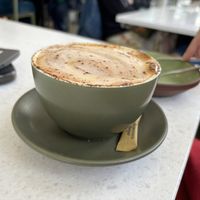 Oat coffee  at Stem & Glory in Cambridge