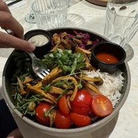 Korean king oyster mushroom bowl  at Stem & Glory in Cambridge