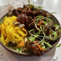 Bang Bang Broccoli - best starter I’ve had  at Stem & Glory in Cambridge