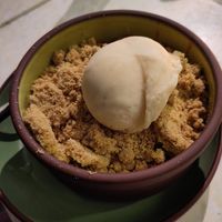 Summer fruits crumble at Stem & Glory in Cambridge