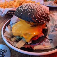 Burger at Bloc Bar Glasgow in Glasgow