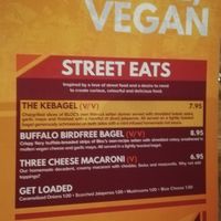 Vegan veggie menu at Bloc Bar Glasgow in Glasgow