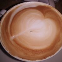 Latte at Hidden Lane Tea Room in Glasgow