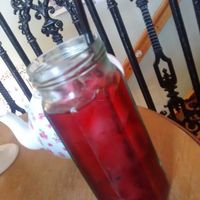 Fruit tea at Hidden Lane Tea Room in Glasgow