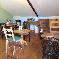upstairs at Hidden Lane Tea Room in Glasgow