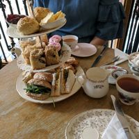 vegan afternoon tea  at Hidden Lane Tea Room in Glasgow