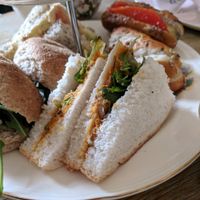 vegan sandwich at Hidden Lane Tea Room in Glasgow