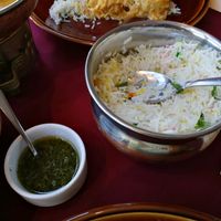 extra hot sauce at Taj Mahal in Willingen Upland