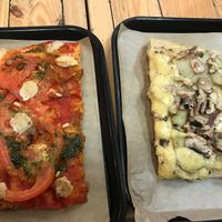 Vegan pizzas from hank  at Hank Vegan Pizza in Paris