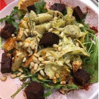 Artichoke salad at Namasthe in Montauban