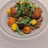 Sweet potato falafel at Acton & Sons in Belfast