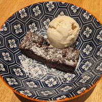 Vegan brownie at Acton & Sons in Belfast