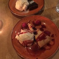 vegan lemon and chocolate tart at Acton & Sons in Belfast