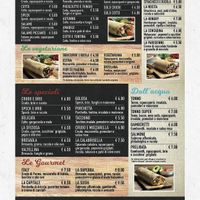 Vegan options on the menu  at La Caveja in Trieste