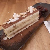 Pistachio tiramissu at Velobis in Vienna