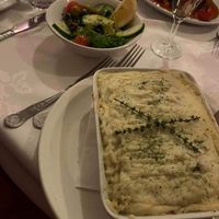 vegan moussaka at Otto's Restaurant in Sheffield