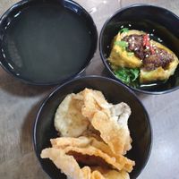 Beancurd yong tau foo & fried wantan at FIREFLY 萤火虫 by Thunder Tree in Central Singapore