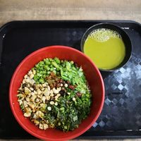 The famous Thunder Tea with rice at FIREFLY 萤火虫 by Thunder Tree in Central Singapore