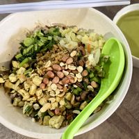 Thunder tea rice  at FIREFLY 萤火虫 by Thunder Tree in Central Singapore