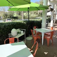 Outdoor patio   at Rori's Creamery in Santa Barbara