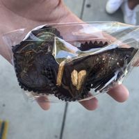 3 chocolates I bought ($7.50) at Chocolate Maya in Santa Barbara