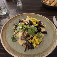 Mushroom shawarma and smashed roti  at A Touch of Salt in Townsville