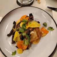 Mushroom shwarma with roti at A Touch of Salt in Townsville