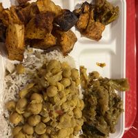 Super oily but yummy!   at Govinda's Vegetarian Lunch in Brooklyn