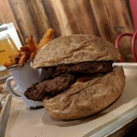 Hail seitan burger at BrewDog in North London