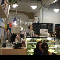 inside  at Taber Cafe in Barcelona