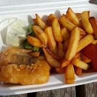 Nish and chips at Patty&Franks in Bexhill