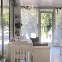 Inside cafe at My Home Cafe & Vegetarian in Chiang Mai