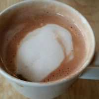 Hot chocolate at Riverside Sourdough Cafe @ the embassy in Cardiff