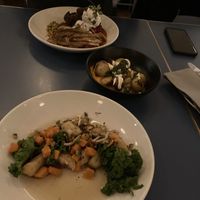 vegan dumplings  at Brother Hubbard - North in Dublin