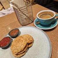 Mini raw pancakes at Mr. Fox in Riga