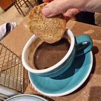 This is how tiny the soggy undercooked pancakes are, you only get 5. at Mr. Fox in Riga