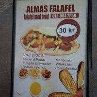 poster  at Almas Falafel - Ryd in Linkoping