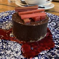 Chocolate torte  at The Perch in Oxford